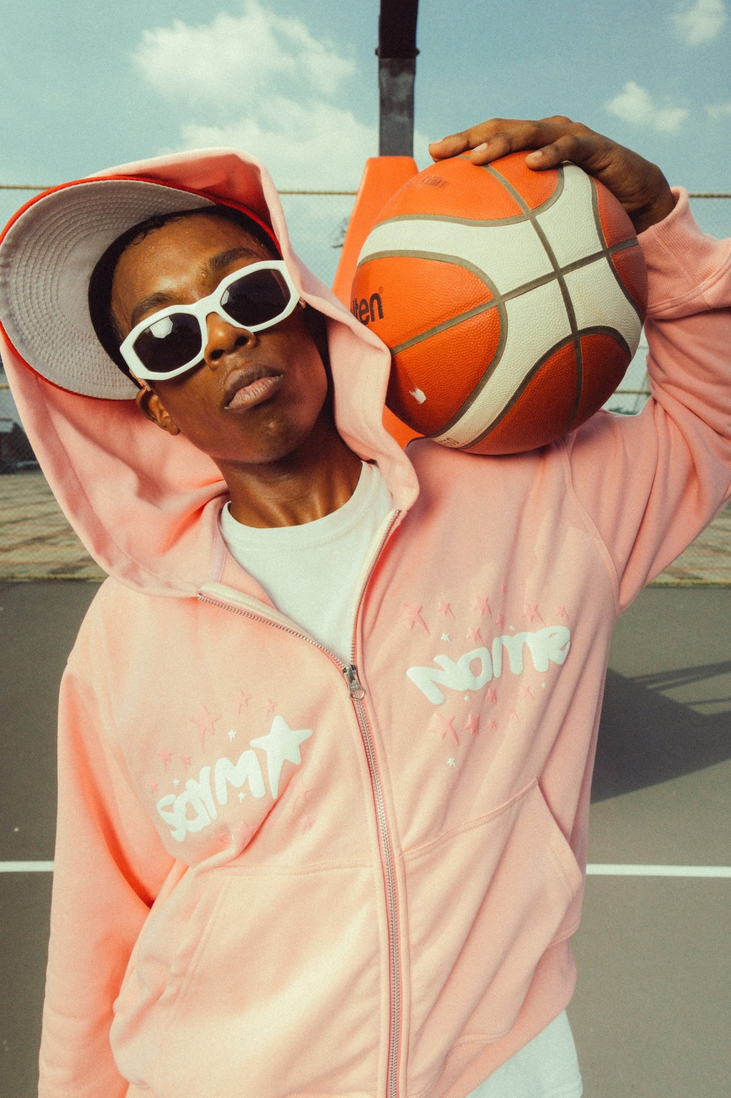 CROPPED HOOD - PINK