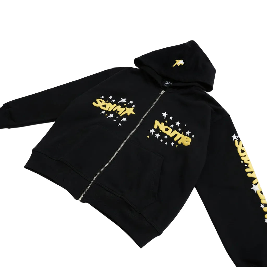 CROPPED HOOD - BLACK